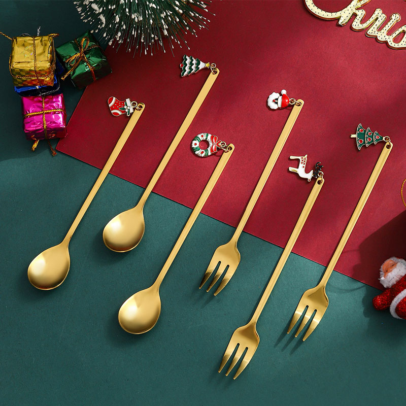 Shinnys neuester Comic Snowman Edelstahllöffel Set