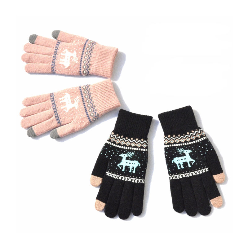 Cashmere gebürstete Strickhandschuhe