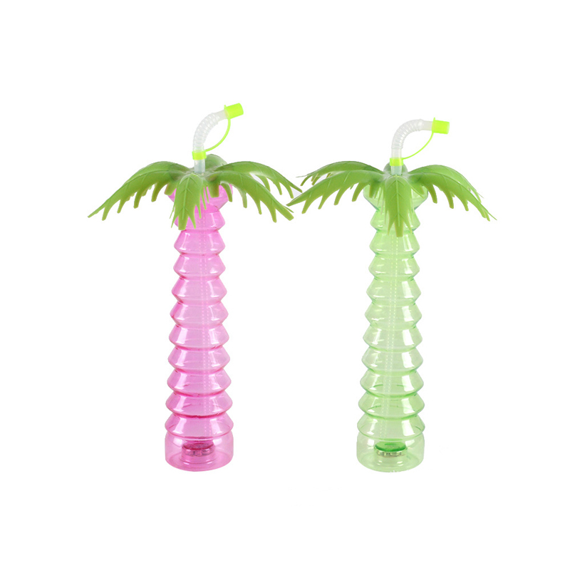 Farbe transparente Kokosflasche