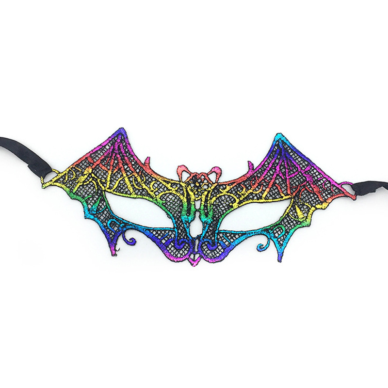 Bunte spitzen amorphe Maske