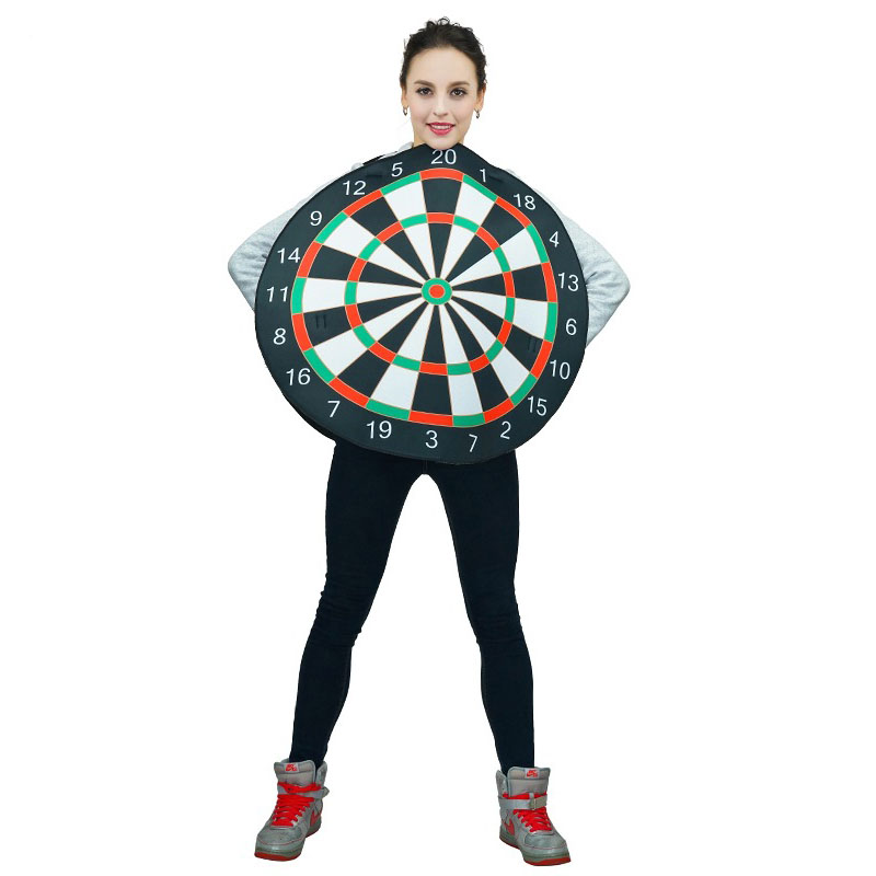 Doppelseitiges Dartboard -Party -Kostüm