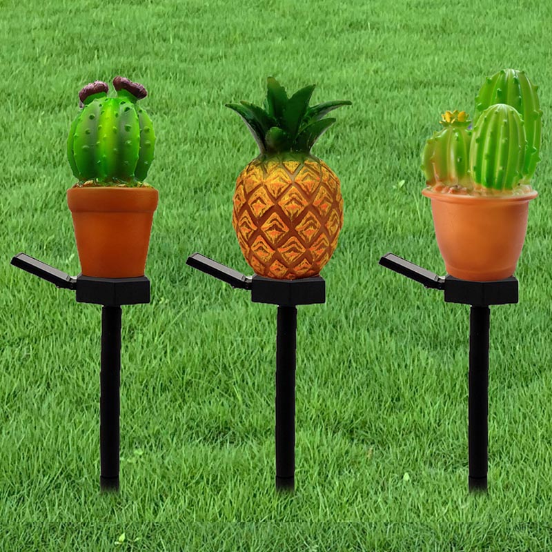 GartenlED -Obst Ananas Kaktus Pfahllicht Licht