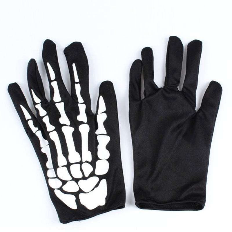 Halloween Knochenhandschuhe Skelett Sockenanzug