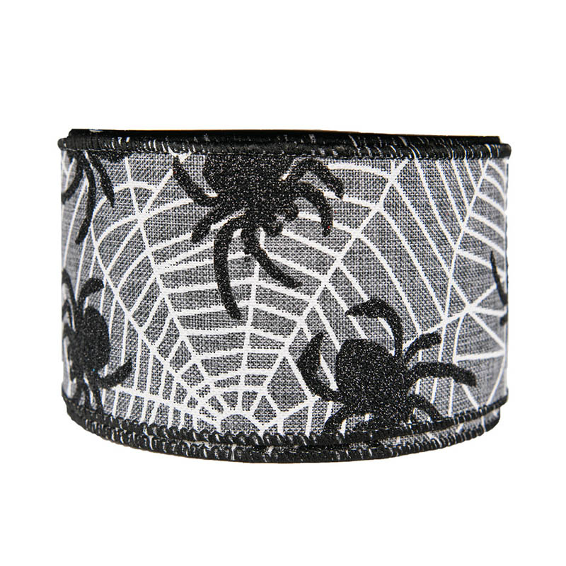 Halloween Geschenkband Fledermaus Spinne Organzaband