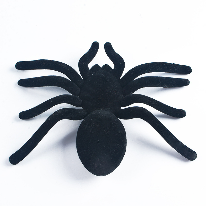 Halloween große schwarze Plüschspinne