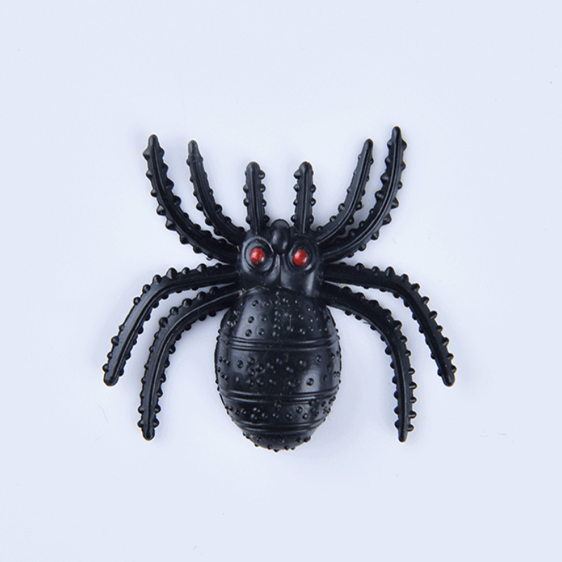 Halloween -Plastik -Schwarze Spinnen