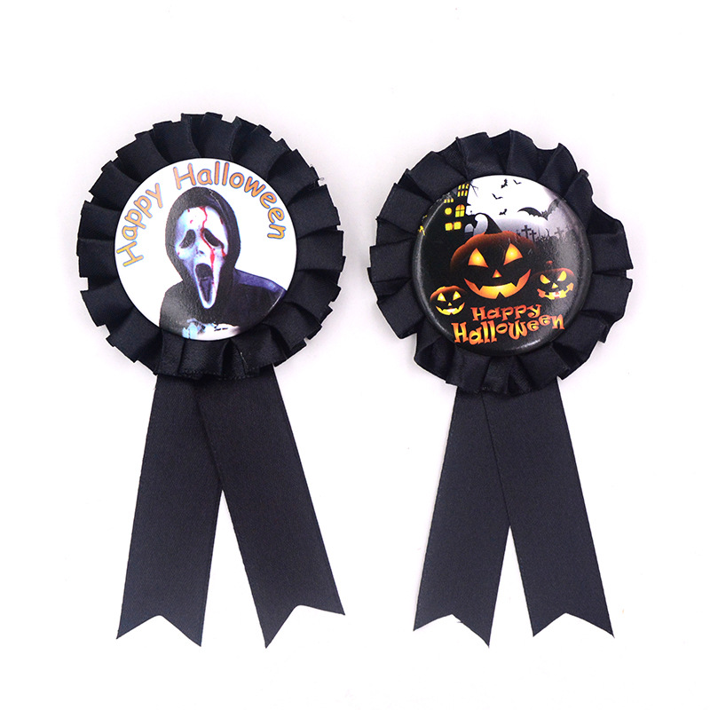 Halloween Ribbon Blume Rosette Abzeichen