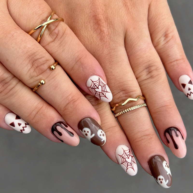 Halloween -Serie falscher Nagel