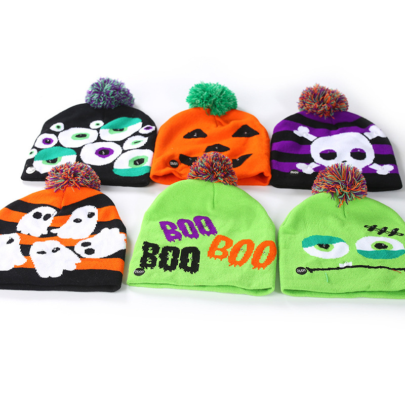 Halloween gestreiften Strickhut
