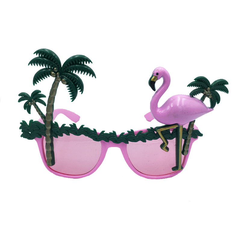 Hawaiianische Party Flamingo -Brille