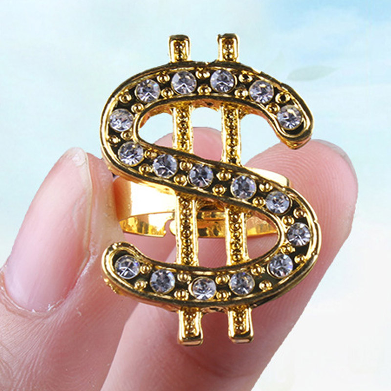 Hip -Hop -Dollar -Symbol Ring