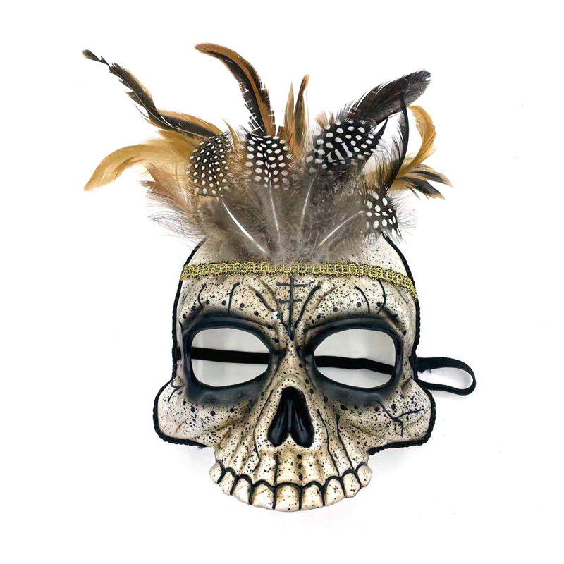Indische Feder Halloween Scary Maske