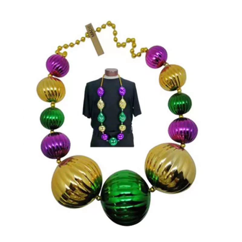 Jumbo Mardi Gras Perlenkette