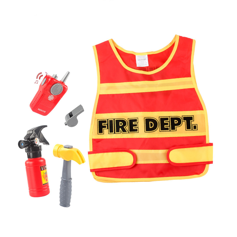 Kids Weste Tool Fire Fighter Party Sets