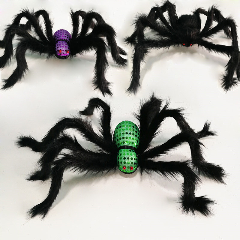 Große schwarze Spinne
