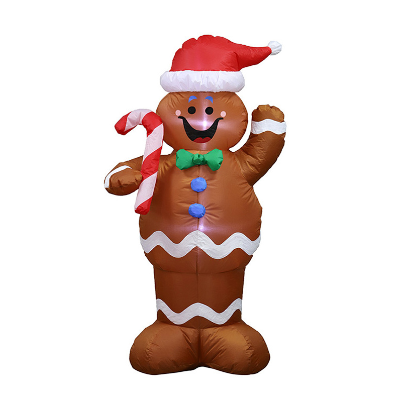 LED aufblasbare Weihnachtsgingerbread -Mann