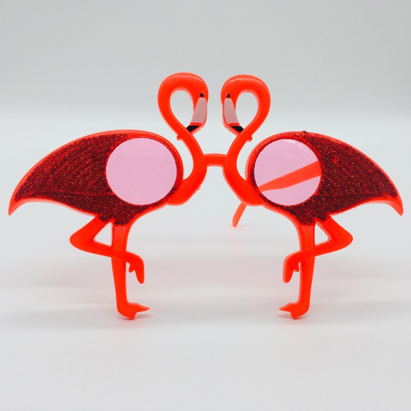 Hawaii-Motto-Brillen-Neuheits-Party-Flamingo-Sonnenbrille