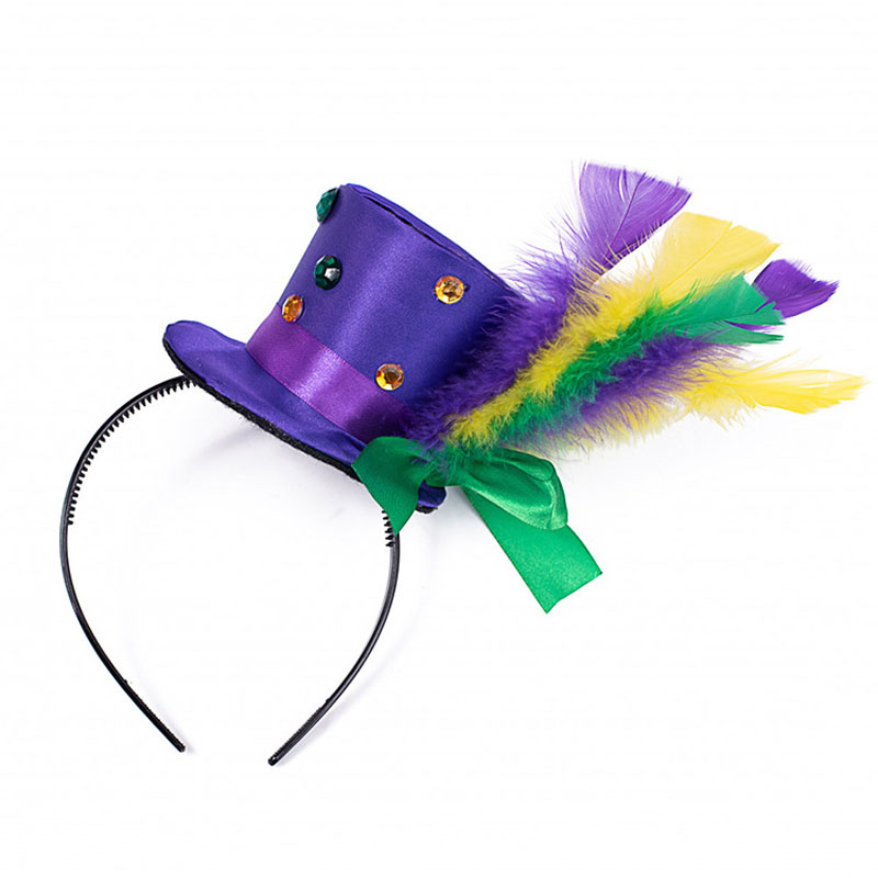 Mardi Gras Feather Stirnband für die Party -Dekoration