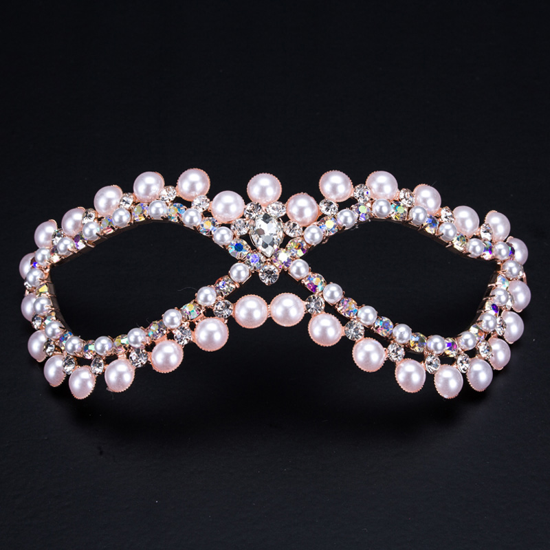Maskerade -Strass -Kristall -Augenmaske