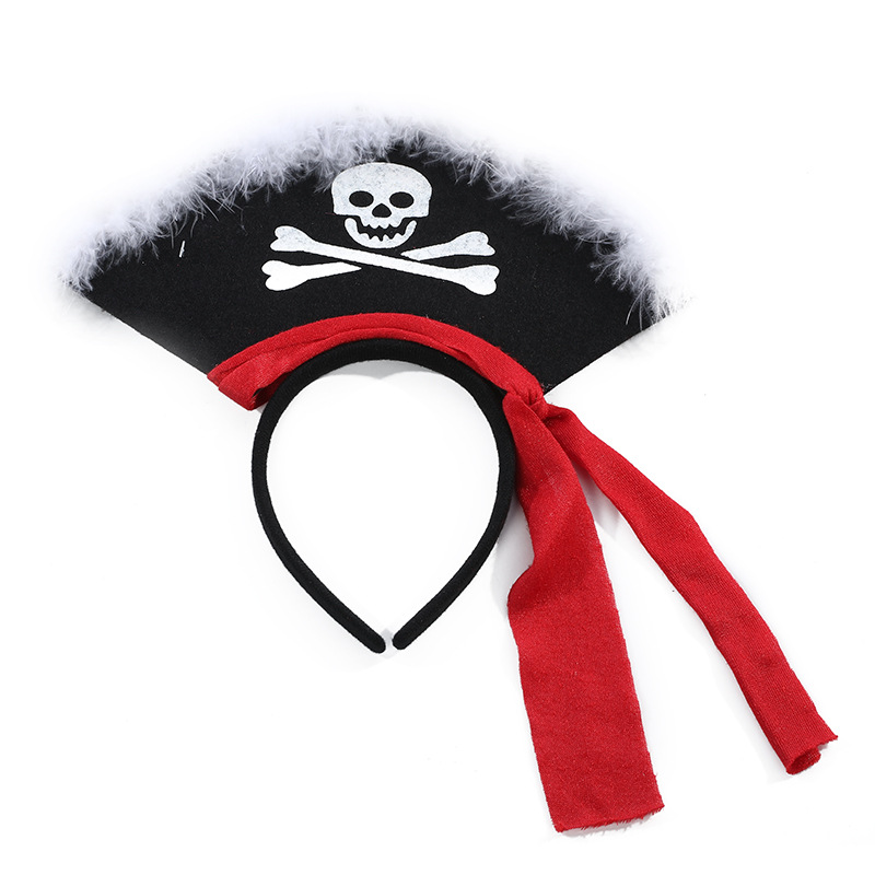 Halloween rosa Piratenkapitän Stirnband Partyzubehör