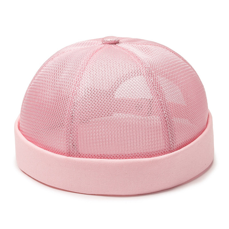 Rosa leere Mesh Randless Schädel Baseballkappe
