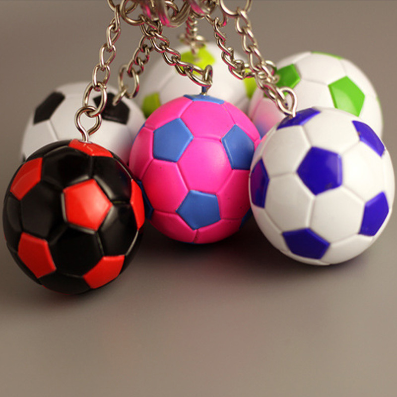 Plastikfußballschlüsselkette