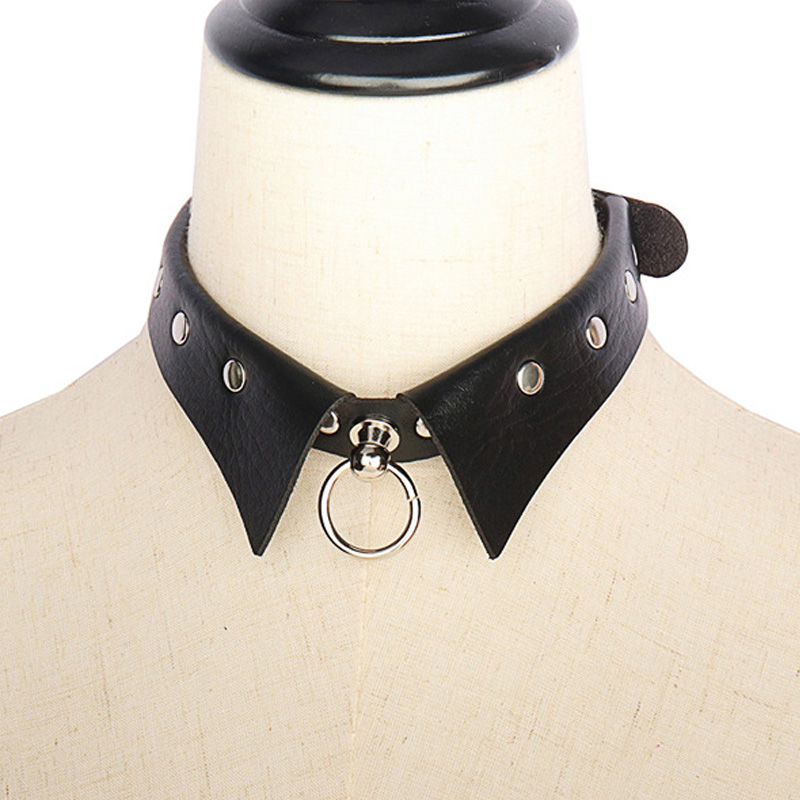 PU -Lederanhänger rund Choker