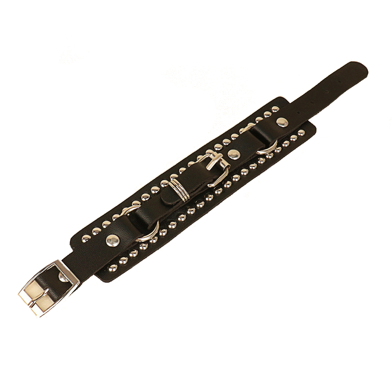 Punk Rock Rivet Pu Leder Choker