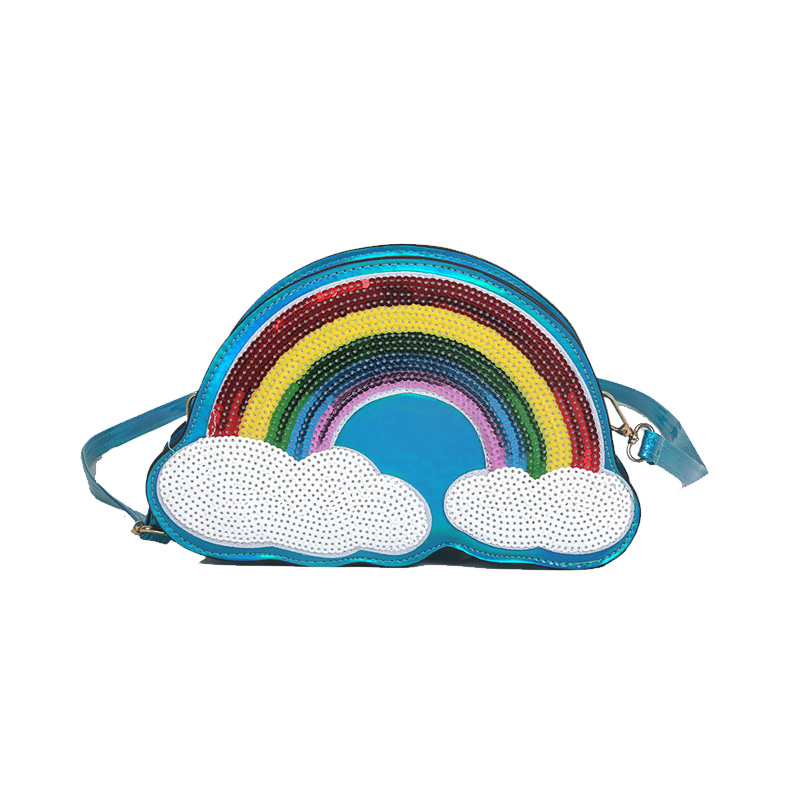 Regenbogen -Glitzer -Pailletten -Tasche