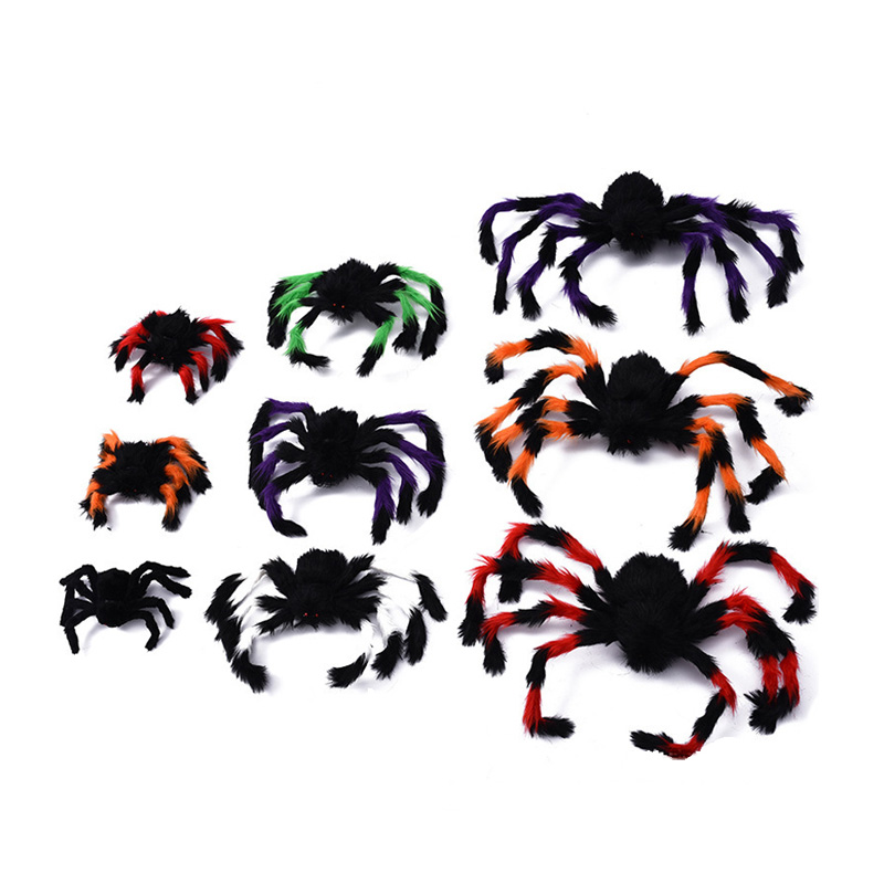 Gruselige haarige Spinne