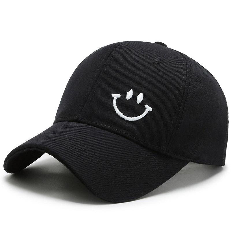 Smile Face Unisex 6 Panel verstellbare Sport-Baseballmütze