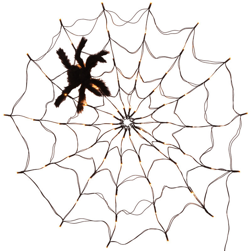 Spider Web Light Halloween Dekoration