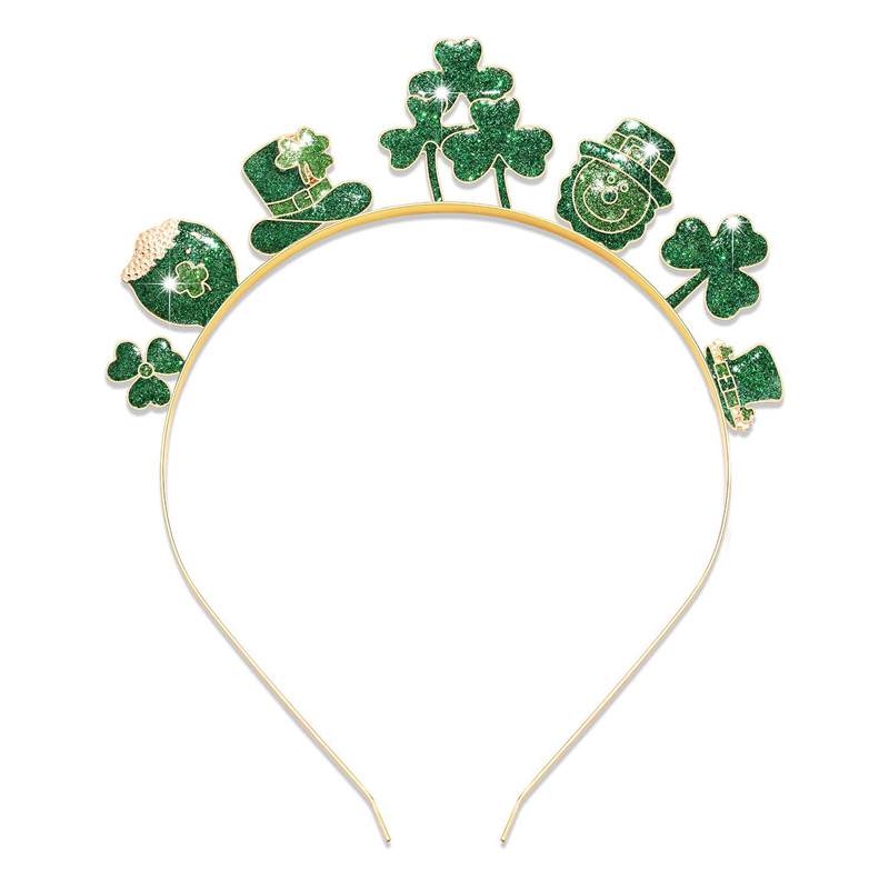 St.Patricks Day Stirnband Grün Glückshaarband Hoop Zubehör