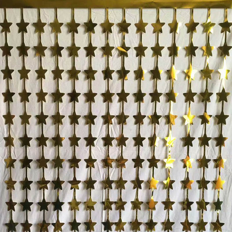 Sternfolien -Randvorhänge