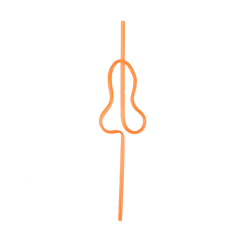 SWirly Loop Plastic Drinking Nipping Stroh