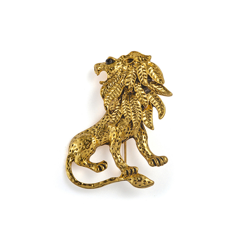 Vintage Lion Brosche