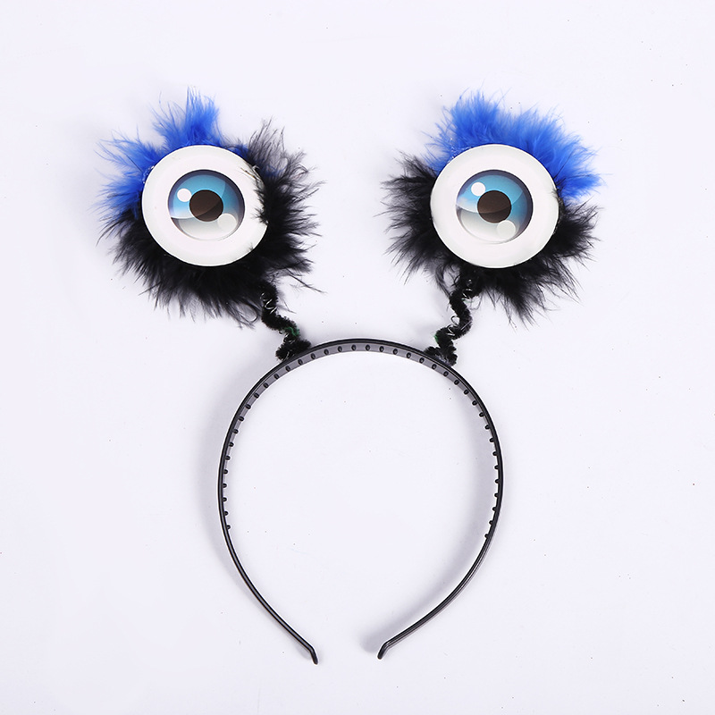 Alien Eyes Flauschiges Stirnband UFO-Antennen-Stirnband