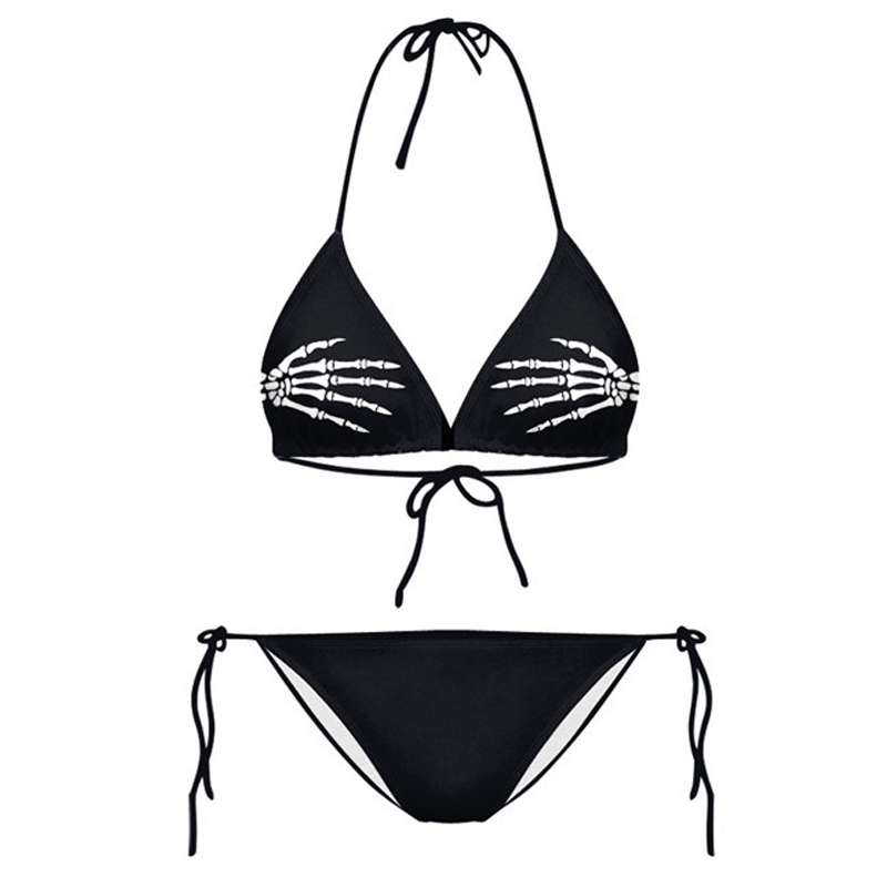 Sexy zweiteiliger Damen-Bikini mit hoher Taille, Tanga-Bikini